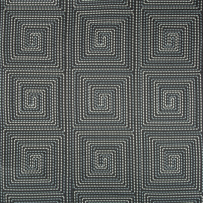 Kravet Couture 4453.811.0 Edge Stitch Drapery Fabric in Black , Slate , Steel