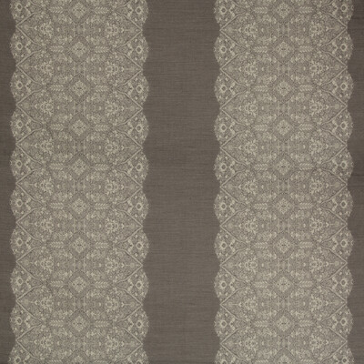Kravet Couture 4554.21.0 Garrick Paisley Drapery Fabric in Charcoal , Grey , Sable