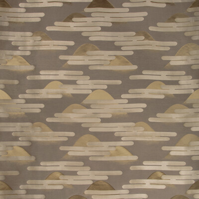 Kravet Couture 4621.411.0 Utta Drapery Fabric in Grey , Gold , Burnished