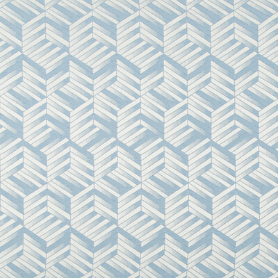 Kravet Contract 4799.15.0 Wayfarer Drapery Fabric in White , Blue , Atlantis