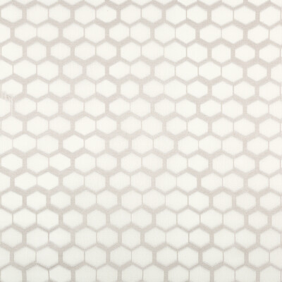 Kravet Contract 4835.11.0 Rework Drapery Fabric in Grey , White , Silver