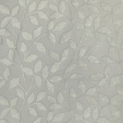 Kravet Design 4997.11.0 Leaf Me Alone Drapery Fabric in Platinum/Grey/Light Grey