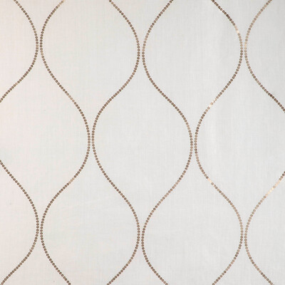 Kravet Design 4998.16.0 Shimmering Ogee Drapery Fabric in Gilt/Beige