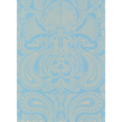 Cole & Son 66/1001.CS.0 Malabar Wallcovering in Turquoi/Blue