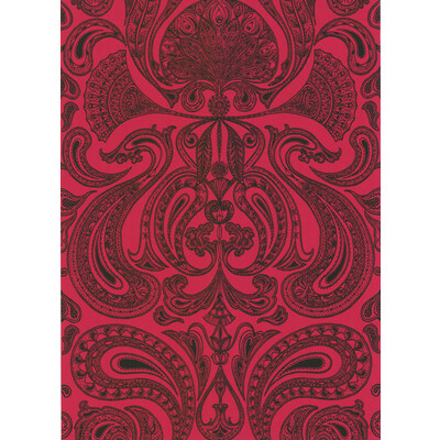 Cole & Son 66/1008.CS.0 Malabar Wallcovering in Red/bla/Burgundy/red/Black