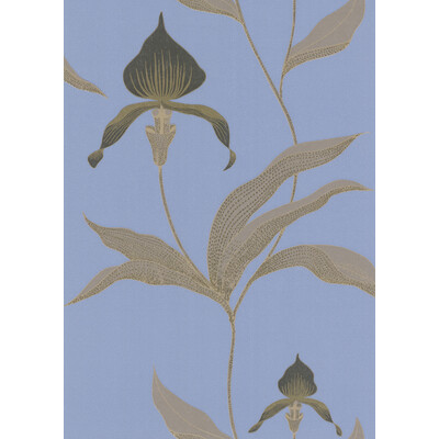 Cole & Son 66/4030.CS.0 Orchid Wallcovering in Blue/bl/Blue/Beige