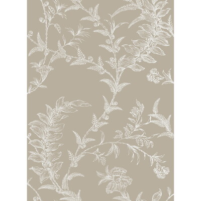 Cole & Son 88/1001.CS.0 Ludlow Wallcovering in Taupe/Brown/White