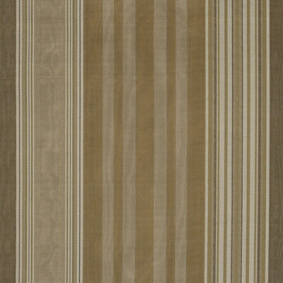 Kravet 8876.6.0 Layered Stripe Drapery Fabric in Amber/Brown/Beige/Yellow