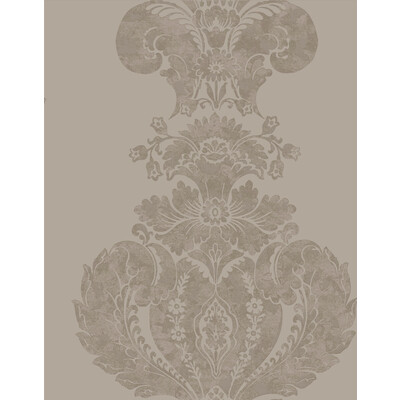 Cole & Son 94/1001.CS.0 Baudelaire Wallcovering in Mole & Silver/Beige/Brown