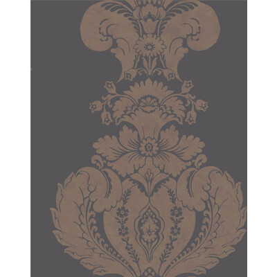 Cole & Son 94/1002.CS.0 Baudelaire Wallcovering in Black And Bronze