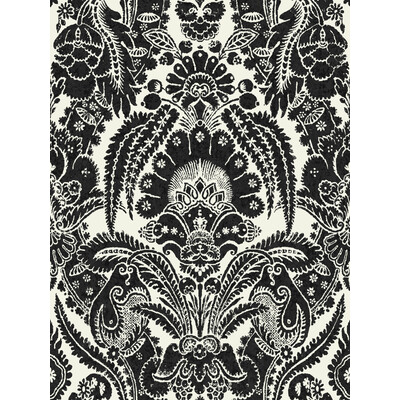 Cole & Son 94/2010.CS.0 Chatterton Wallcovering in Black And White