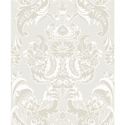 Cole & Son 94/3015.CS.0 Wyndham Wallcovering in White And Pearl