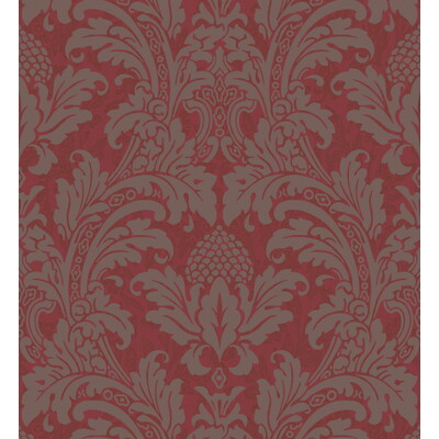 Cole & Son 94/6034.CS.0 Blake Wallcovering in Red And Silver