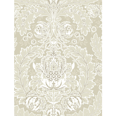 Cole & Son 94/9048.CS.0 Coleridge Wallcovering in Linen And White
