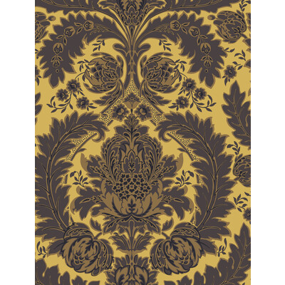 Cole & Son 94/9049.CS.0 Coleridge Wallcovering in Yellow Gold And Black