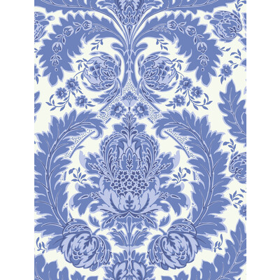Cole & Son 94/9051.CS.0 Coleridge Wallcovering in Blue And White