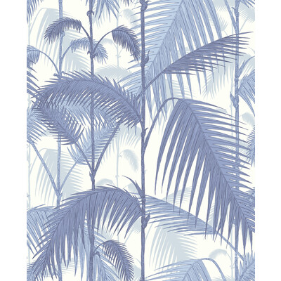 Cole & Son 95/1005.CS.0 Palm Jungle Wallcovering in Blues/ White/White/Blue