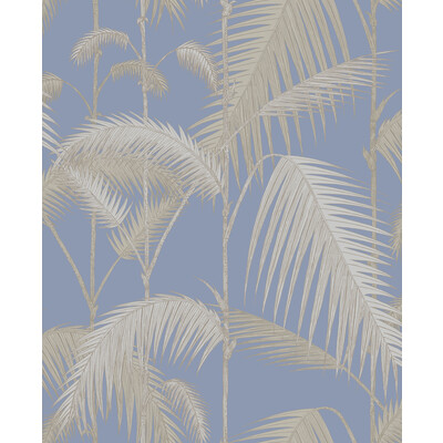 Cole & Son 95/1006.CS.0 Palm Jungle Wallcovering in Straw & Blue/Yellow/Blue