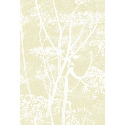 Cole & Son 95/9053.CS.0 Cow Parsley Wallcovering in Straw/white/Beige