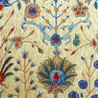 Lee Jofa 970060.416.0 Persian Print Multipurpose Fabric in Cane/Yellow/Beige