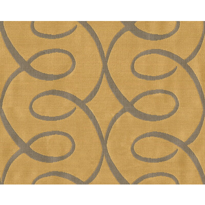 Kravet Contract 9707.411.0 Bewitched Drapery Fabric in Yellow , Grey , Oro