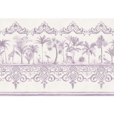 Cole & Son 99/10043.CS.0 Rou Border Wallcovering in Dove/Ivory/Light Grey