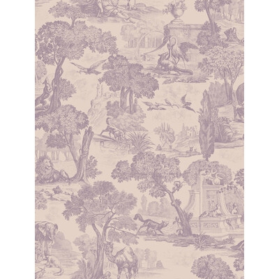 Cole & Son 99/15062.CS.0 Versailles Wallcovering in Mulberry/Ivory/Lavender