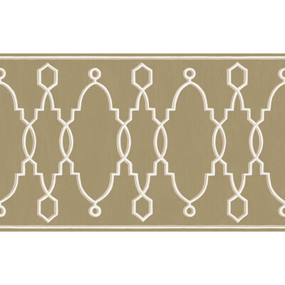 Cole & Son 99/3017.CS.0 Parterre Border Wallcovering in Gold/Ivory
