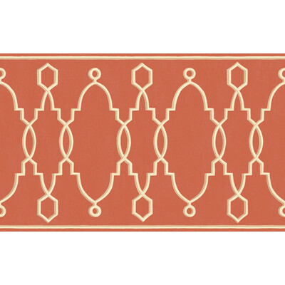 Cole & Son 99/3018.CS.0 Parterre Border Wallcovering in Red/Rust/Beige