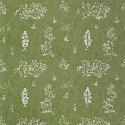 Kravet Couture AM100318.3.0 Friendly Folk Multipurpose Fabric in Green , Ivory , Basil Green