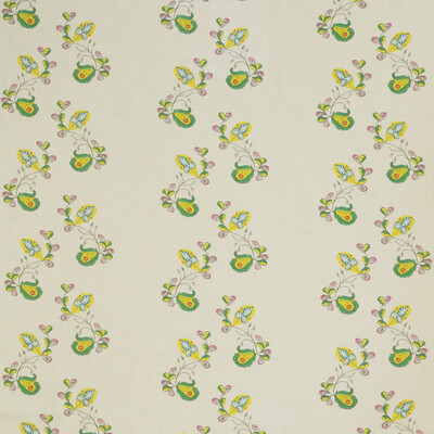 Kravet Couture AM100321.340.0 Psycho Sprig Multipurpose Fabric in Ivory , Yellow , Tropical Yellow