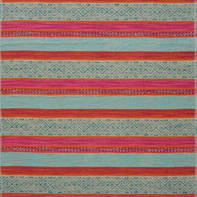 Kravet AM100356.3524.0 Pampas Upholstery Fabric in Teal/Multi/Rust