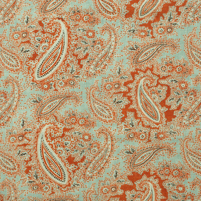Kravet Couture AM100406.3524.0 Gazebo Multipurpose Fabric in Duck Egg/Turquoise/Orange