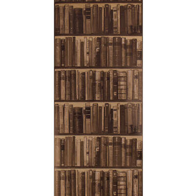 Kravet Couture AMW10042.6.0 Library Wallcovering Fabric in Espresso , Chocolate , Leather