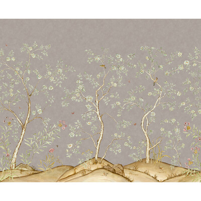 Kravet Couture AMW10082.106.0 Songbird Wallcovering in Dawn/Taupe/Beige