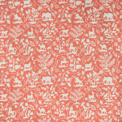 Kravet Basics ANIMALTALE.12.0 Animaltale Multipurpose Fabric in White , Coral , Cherry