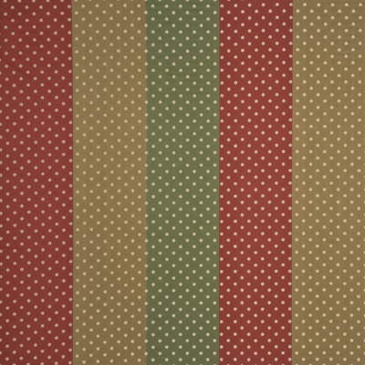 G P & J Baker BF10010.1.0 Mirabel Stripe Drapery Fabric in Red/brn/Red/Green