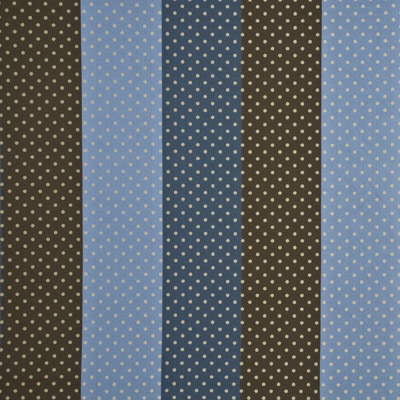 GP&J Baker BF10010.3.0 Mirabel Stripe Drapery Fabric in Choc/bl
