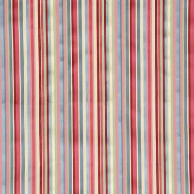 G P & J Baker BF10045.1.0 Rainbow Stripe Drapery Fabric in Pink/Blue/Burgundy/red