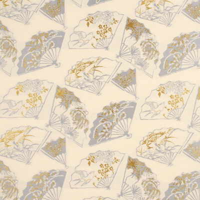 G P & J Baker BF10314.905.0 Fans Multipurpose Fabric in Silver Fox/Beige/Grey/Yellow