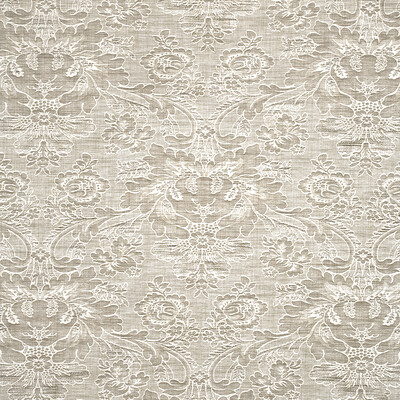 GP&J Baker BF10427.104.0 Hartbury Damask Multipurpose Fabric in Ivory