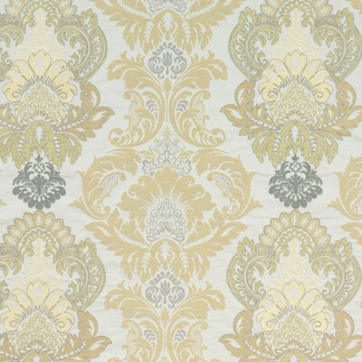 GP&J Baker BF10509.3.0 Waterford Damask Drapery Fabric in Bronze/natural