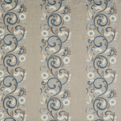 G P & J Baker BF10538.1.0 Langdale Multipurpose Fabric in Indigo/slate/Blue/Brown