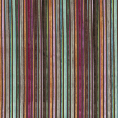 G P & J Baker BF10653.1.0 Cardinal stripe Multipurpose Fabric in Jewel/Brown/Multi