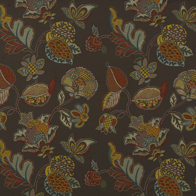 G P & J Baker BF10659.2.0 Audley Drapery Fabric in Amber/bronze/Brown/Multi