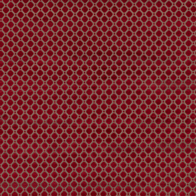 GP&J Baker BF10826.450.0 Indus Velvet Upholstery Fabric in Red