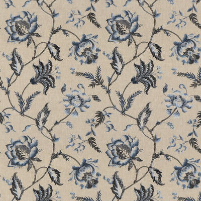 G P & J Baker BF10906.1.0 Antique trail Multipurpose Fabric in Indigo/Blue