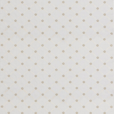 G P & J Baker BF11030.104.0 Ashbury Drapery Fabric in Ivory/White/Brown