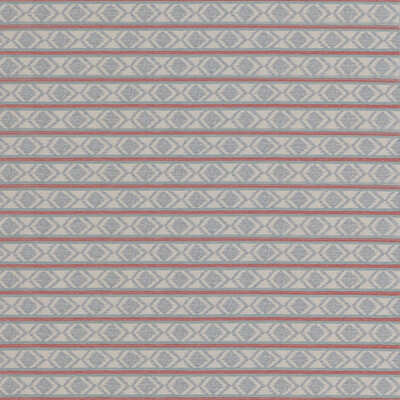 G P & J Baker BF11034.1.0 Burford Stripe Upholstery Fabric in Red/blue/Red/Blue/White