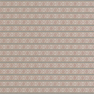 G P & J Baker BF11034.3.0 Burford Stripe Upholstery Fabric in Coral/aqua/Orange/Green/White